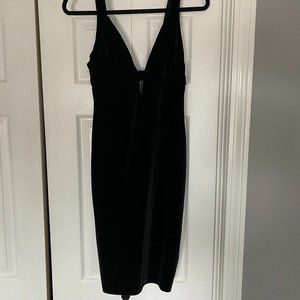 Express - Black Velvet Dress - Size 0
